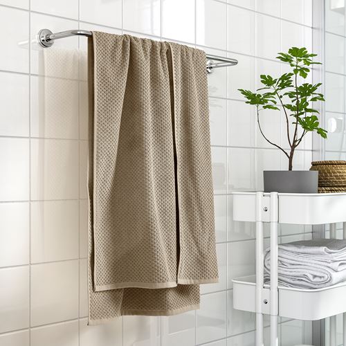 IKEA - GULVIAL, bath sheet, beige, 70x140 cm