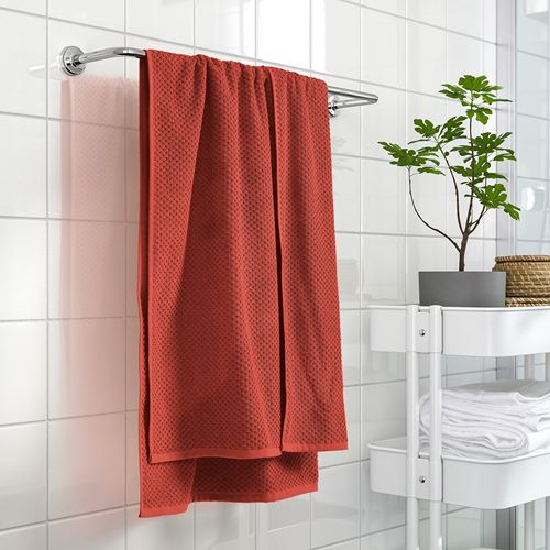 IKEA - GULVIAL, bath sheet, red-brown, 70x140 cm