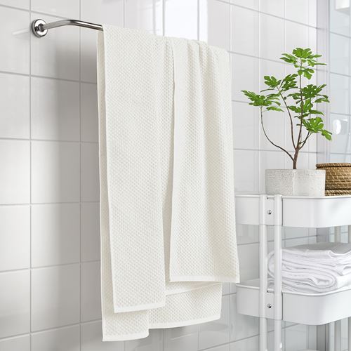 IKEA - GULVIAL, bath sheet, white, 100x150 cm