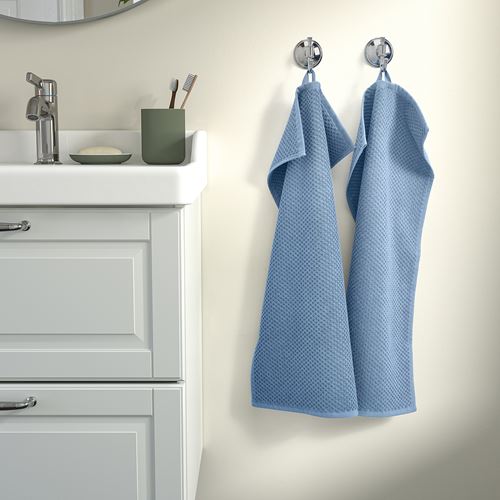 IKEA - GULVIAL, hand towel, dark grey-blue, 40x70 cm