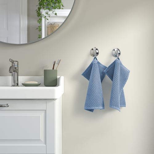 IKEA - GULVIAL, hand towel, dark grey-blue, 30x30 cm