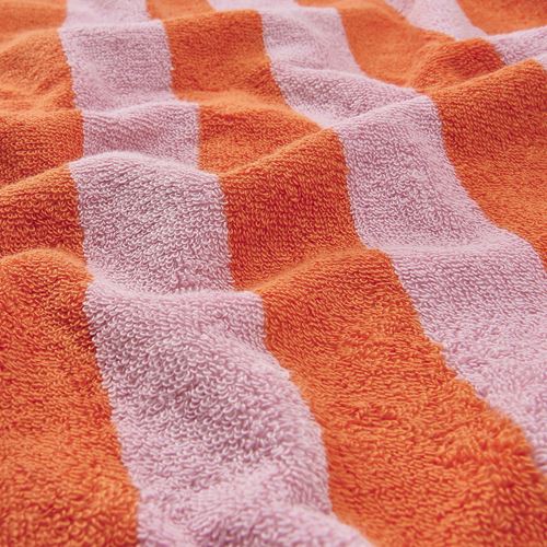 IKEA - SLANHÖSTMAL, hand towel, orange/pink, 40x70 cm