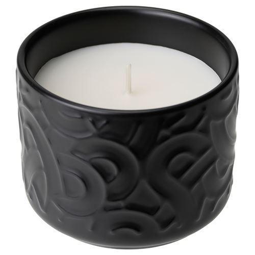 IKEA - SÖTRÖNN, scented candle in pot, black, 25 hr