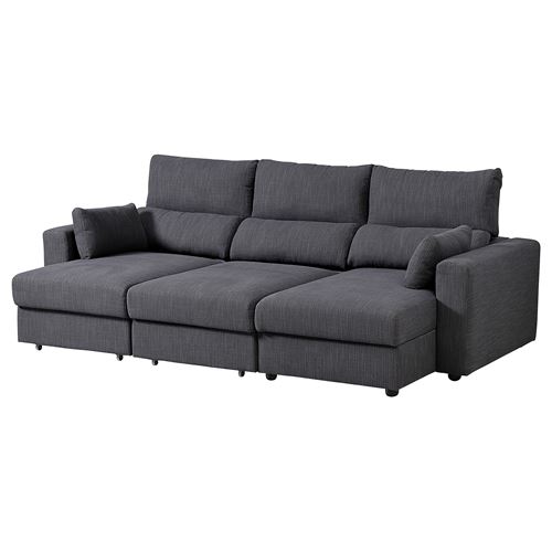 IKEA - ESKILSTUNA, corner sofa-bed with storage, hillared anthracite