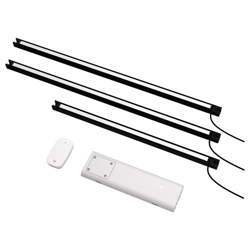 IKEA - SILVERGLANS/RODRET, aydınlatma seti, antrasit, 60/40 cm