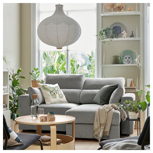 IKEA - ESKILSTUNA, 2-seat sofa, tallmyra white/black