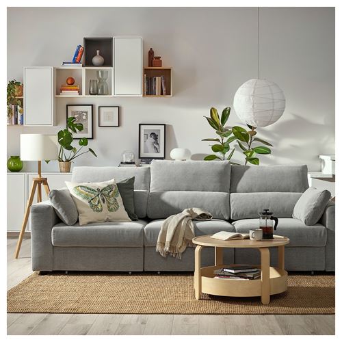 IKEA - ESKILSTUNA, 3-seat sofa, tallmyra white/black