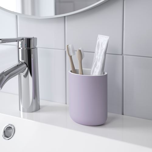 IKEA - EKOLN, toothbrush holder, lilac, 11 cm