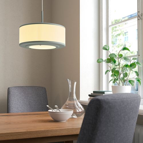 IKEA - REMTANG, pendant lamp, grey-green, 38 cm