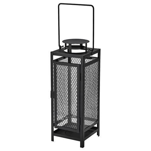 IKEA - BERGGRAN, lantern, anthracite, 34 cm