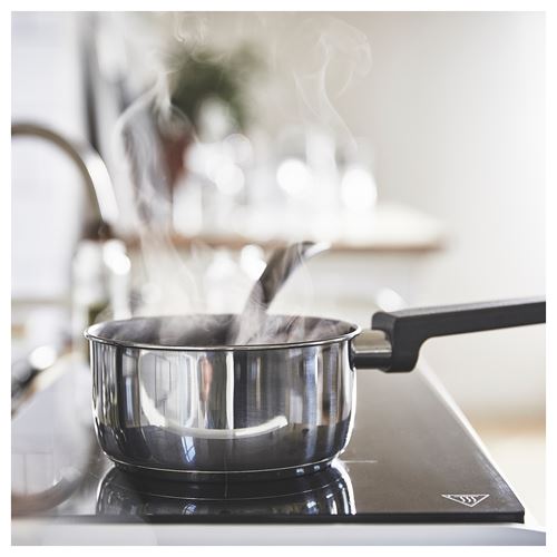 IKEA - MIDDAGSMAT, steel sauce pan, non-stick coating-stainless steel, 1 l