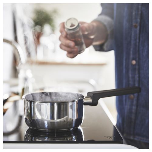 IKEA - MIDDAGSMAT, steel sauce pan, non-stick coating-stainless steel, 1 l