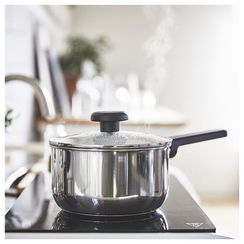 IKEA - MIDDAGSMAT, steel sauce pan, non-stick coating-stainless steel, 2 l