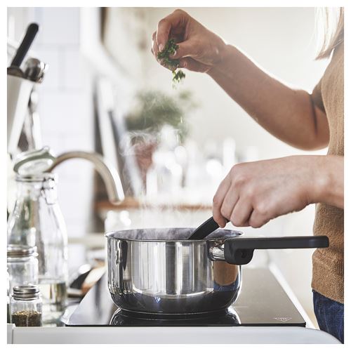 IKEA - MIDDAGSMAT, steel sauce pan, non-stick coating-stainless steel, 2 l