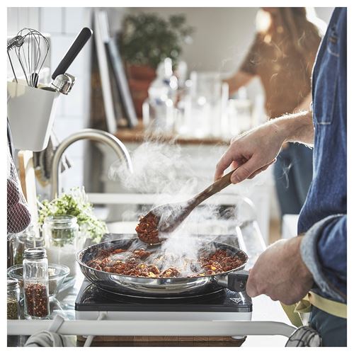 IKEA - MIDDAGSMAT, frying pan, non-stick coating-stainless steel, 28 cm