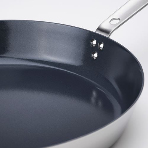 IKEA - HEMKOMST, frying pan, non-stick coating-stainless steel, 32 cm