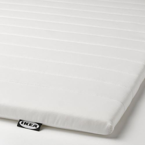 IKEA - NASFJALLET, double mattress pad, white, 160x200 cm