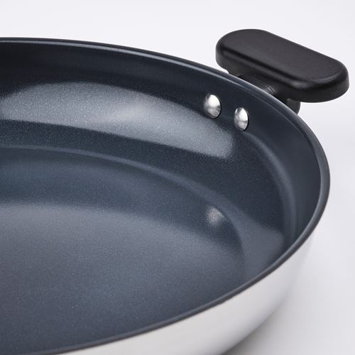 IKEA - MIDDAGSMAT, frying pan, non-stick coating-stainless steel, 32 cm