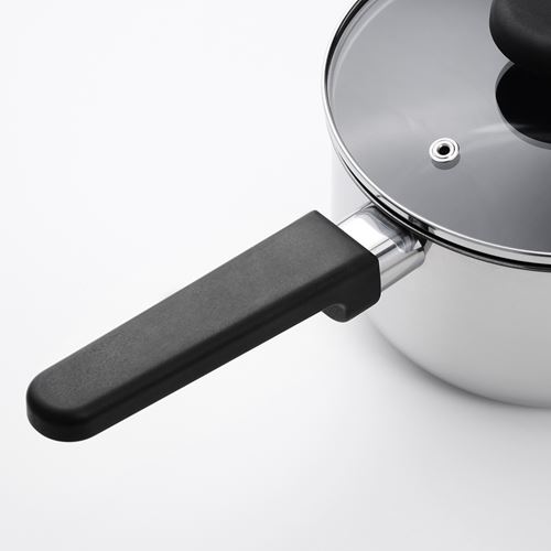 IKEA - MIDDAGSMAT, steel sauce pan, non-stick coating-stainless steel, 2 l