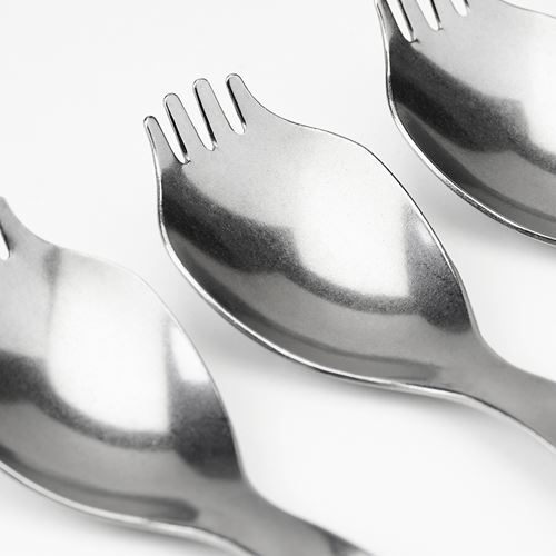 IKEA - NABBFISK, spoon-fork, stainless steel, 17 cm