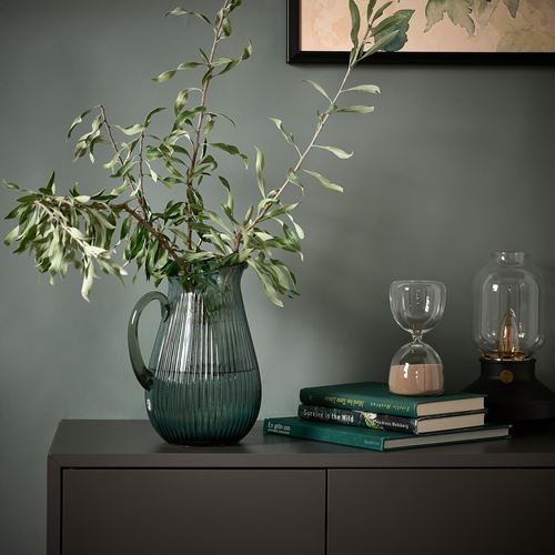 IKEA - VARDAGEN, jug, dark grey-green, 2 l