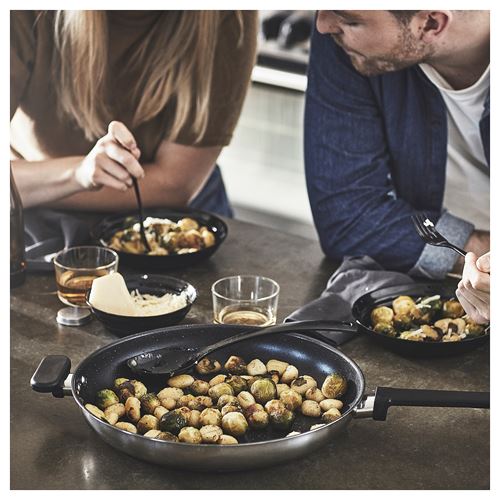 IKEA - MIDDAGSMAT, frying pan, non-stick coating-stainless steel, 32 cm