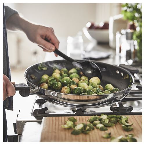 IKEA - MIDDAGSMAT, frying pan, non-stick coating-stainless steel, 32 cm