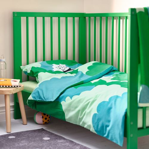 IKEA - GULLIVER, cot, green, 60x120 cm