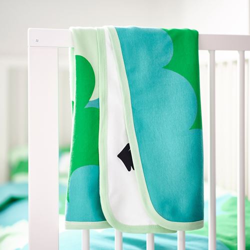 IKEA - GRÖNFINK, baby blanket, green, 80x100 cm