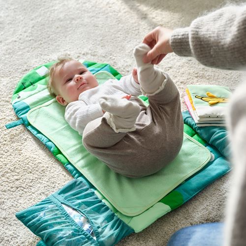 IKEA - GRÖNFINK, babycare mat, green, 70x35 cm