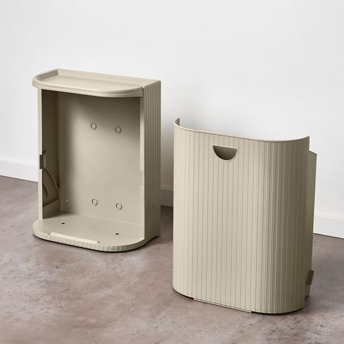 IKEA - GARDSBUTIK, atık ayırma kutusu, gri-bej, 21 lt