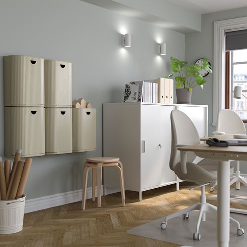 IKEA - GARDSBUTIK, atık ayırma kutusu, gri-bej, 21 lt