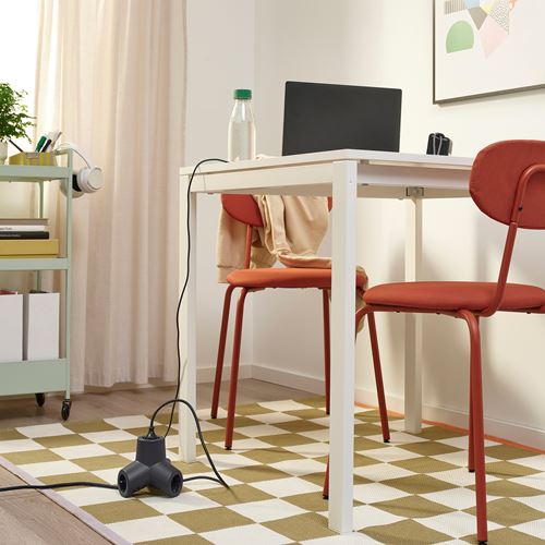 IKEA - HORNFELS, uzatma kablosu, koyu gri, 1.8 m