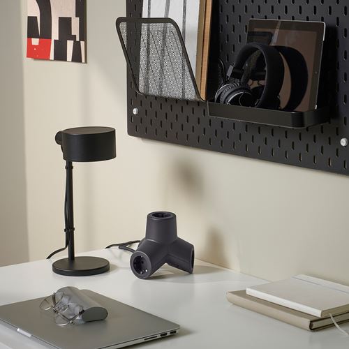 IKEA - HORNFELS, uzatma kablosu, koyu gri, 1.8 m