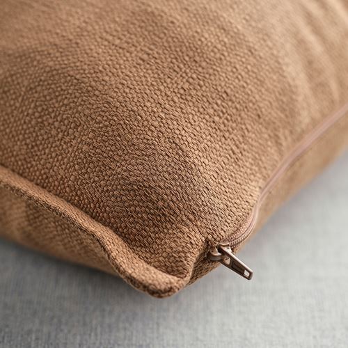 IKEA - LAGERPOPPEL, lace pillow cover, light brown, 40x58 cm