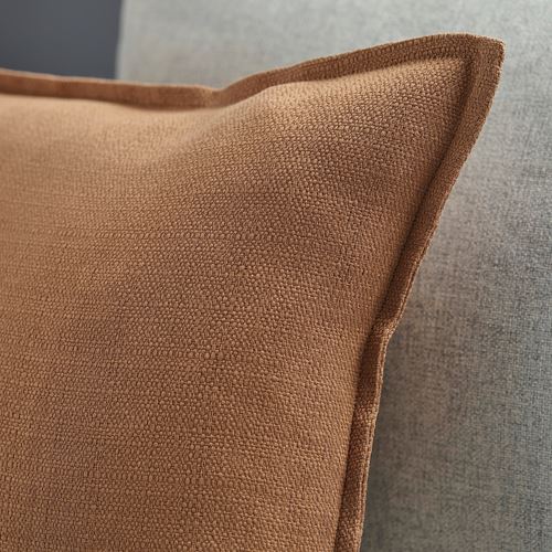 IKEA - LAGERPOPPEL, lace pillow cover, light brown, 40x58 cm