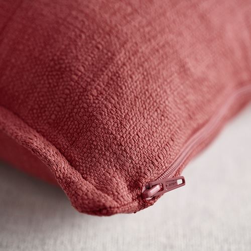 IKEA - LAGERPOPPEL, lace pillow cover, pink/red, 40x58 cm