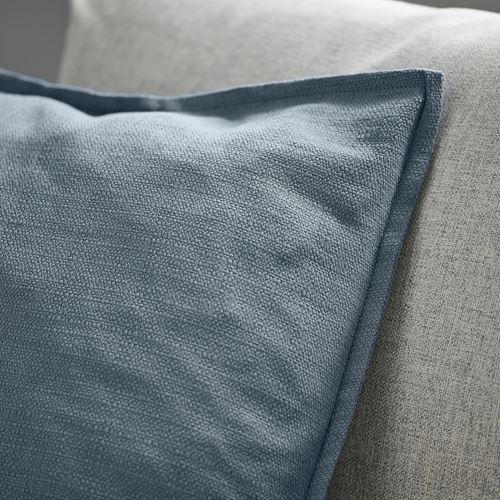 IKEA - LAGERPOPPEL, lace pillow cover, blue/grey, 50x50 cm