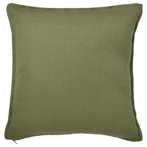 IKEA - LAGERPOPPEL, lace pillow cover, grey-green, 50x50 cm