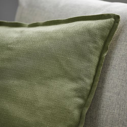 IKEA - LAGERPOPPEL, lace pillow cover, grey-green, 50x50 cm