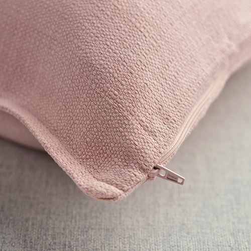 IKEA - LAGERPOPPEL, lace pillow cover, light pink, 50x50 cm