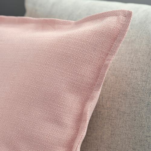 IKEA - LAGERPOPPEL, lace pillow cover, light pink, 50x50 cm