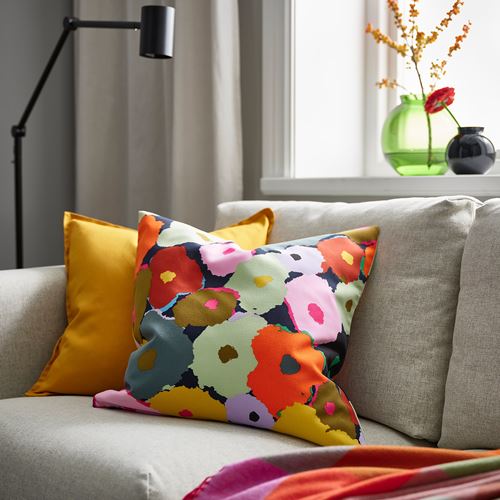 IKEA - MURREVA, lace pillow cover, multicolour, 50x50 cm