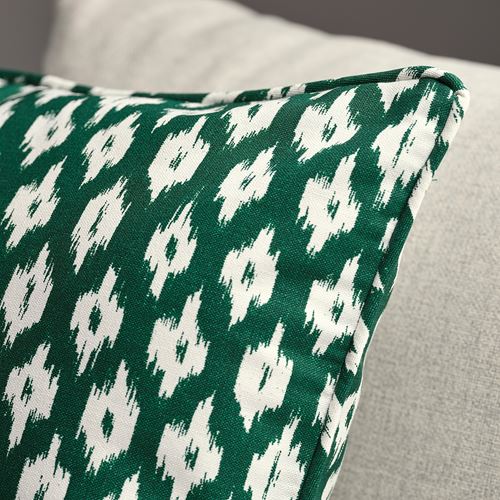 IKEA - SKANEFIBBLA, lace pillow cover, green/white, 50x50 cm