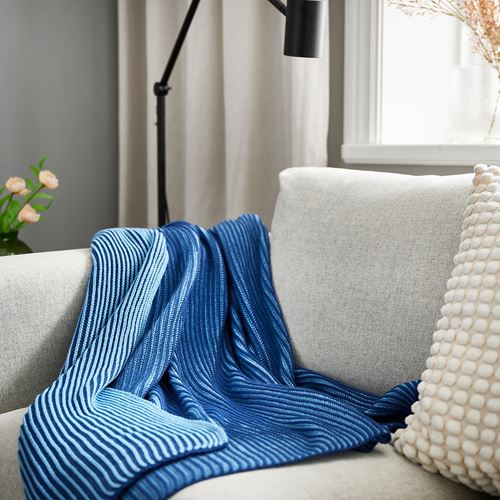 IKEA - PRAKTFJARIL, örtü, mavi, 130x170 cm