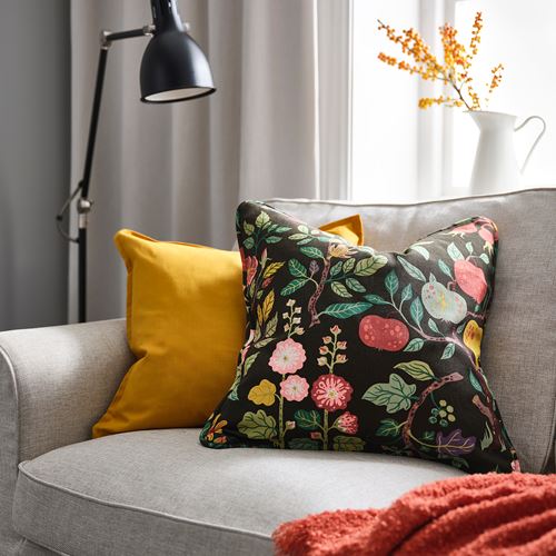 IKEA - VILDPERSILJA, cushion cover, multicolor-floral pattern, 50x50 cm