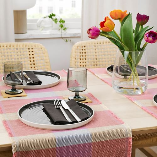 IKEA - STRANDFLOKA, servis örtüsü, çok renkli, 35x130 cm