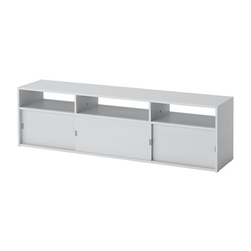 IKEA - SPIKSMED, tv bench, grey, 155x32x44 cm