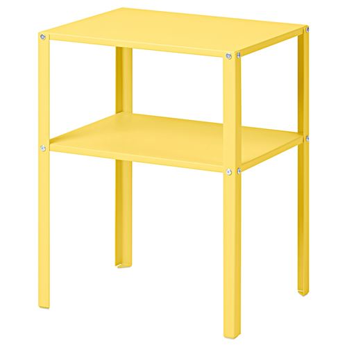 IKEA - KNARREVIK, bedside table, high-gloss yellow, 42x34 cm