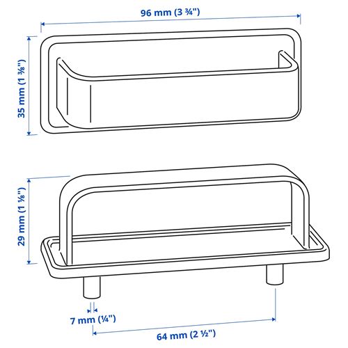 IKEA - SÖRBYN, handle, chrome-plated, 96 mm